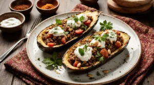 Moroccan Stuffed Eggplant