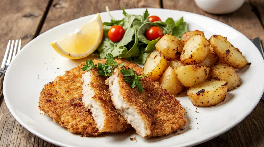 Baked Chicken Schnitzel