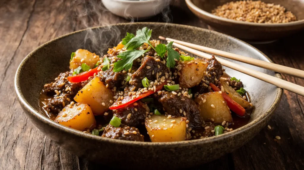 Beef and Potato Stir Fry