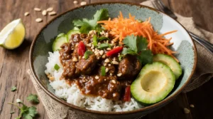 Thai Sweet Chilli Beef Bowls