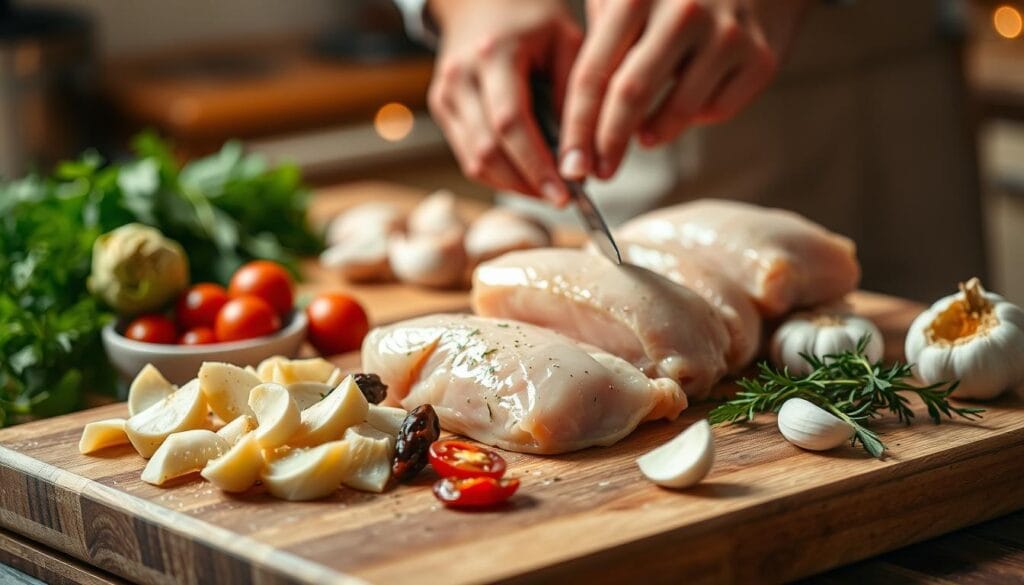 Artichoke chicken recipe preparation steps Artichoke chicken recipe preparation steps