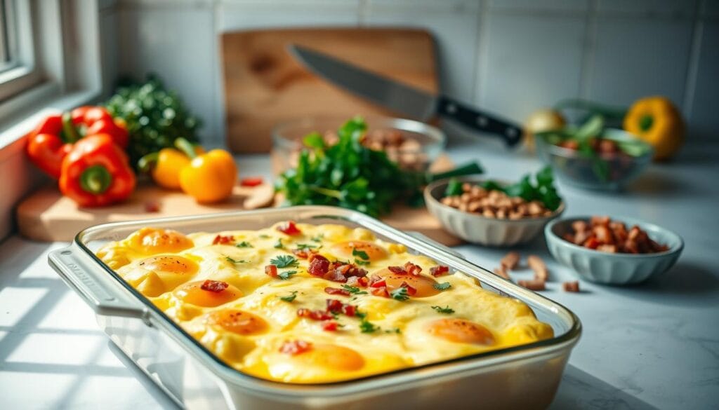 Easy Egg Casserole Recipe Preparation