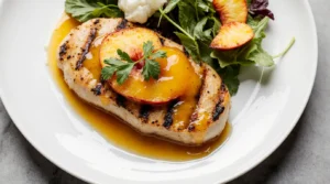 Grilled Chicken with Peach Sauce