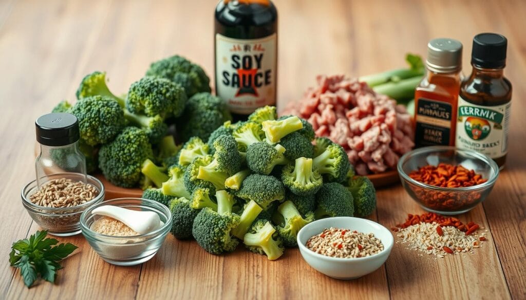 Ground Beef and Broccoli Skillet Ingredients