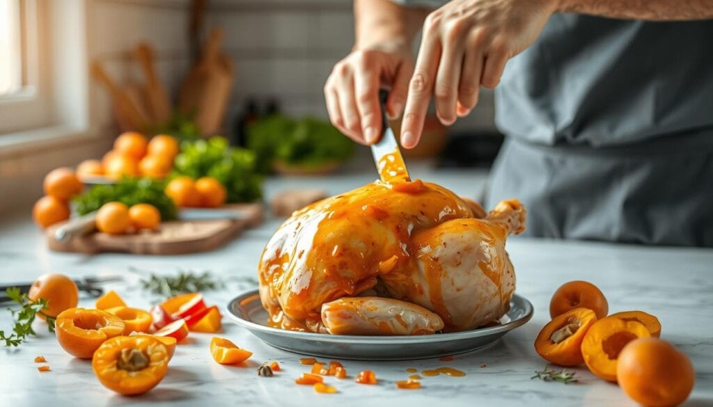 Homemade Apricot Chicken Preparation Homemade Apricot Chicken Preparation