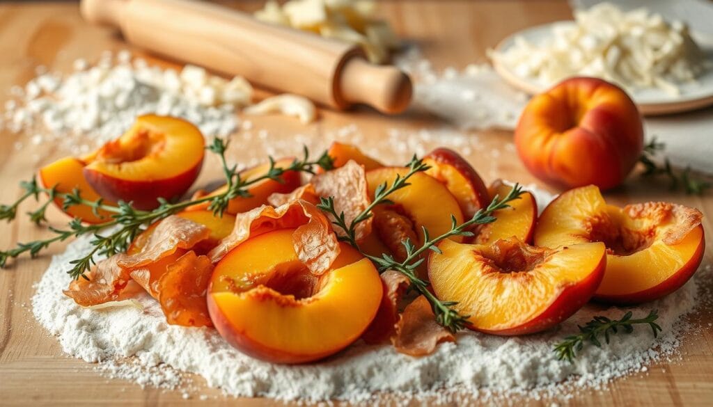 Homemade Fried Peach Pizza Ingredients Homemade Fried Peach Pizza Ingredients