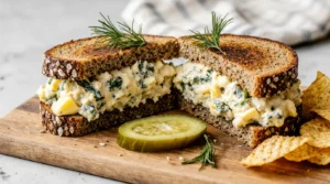 Pickled Egg Salad Sandwich