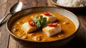 Pumpkin Curry with White Fish