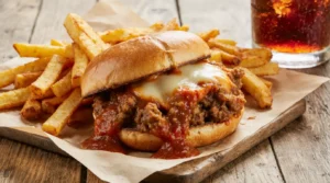 Sloppy Joe sandwich