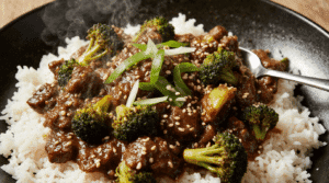ground beef and broccoli