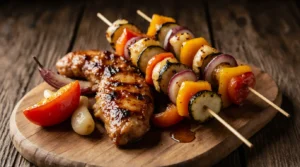 honey chicken kabobs
