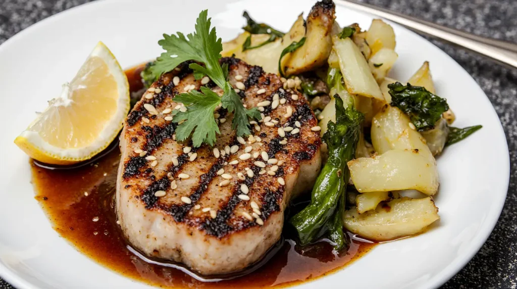 marinated tuna steak