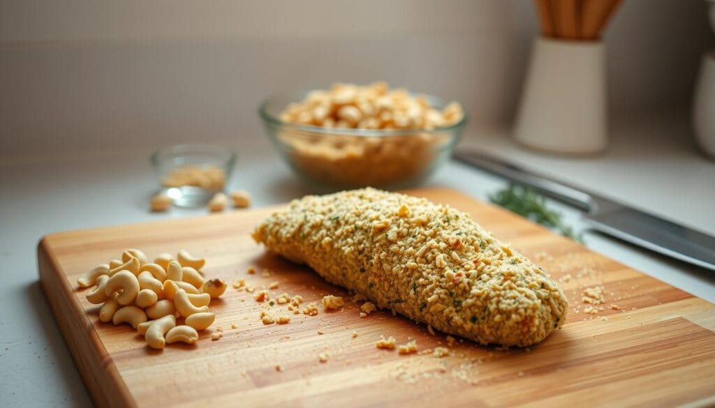 Cashew coating chicken preparation steps