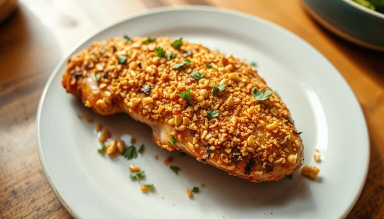 Cashew Crusted Chicken: Crispy and Flavorful Cashew crusted chicken