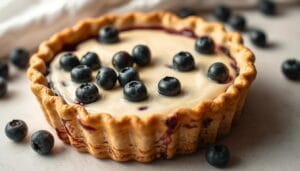 Creamy blueberry pie