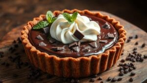 Dark chocolate pie