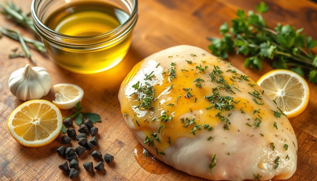 Herb Infused Chicken Marinade Preparation