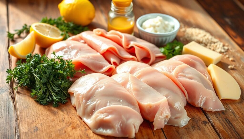 Ingredients for Homemade Chicken Cordon Bleu Ingredients for Homemade Chicken Cordon Bleu