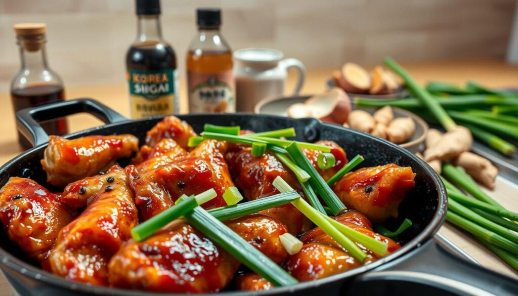 Korean Bulgogi Chicken Skillet Preparation