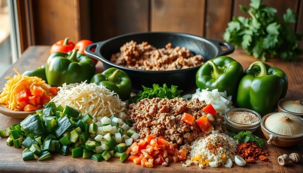 Taco Stuffed Poblano Peppers Ingredients Taco Stuffed Poblano Peppers Ingredients