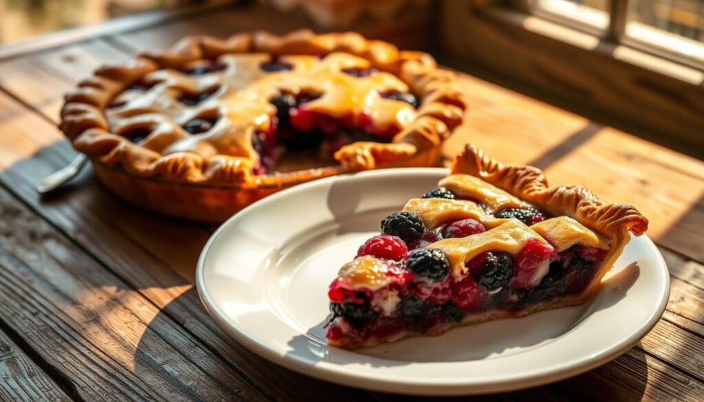 Three berry pie