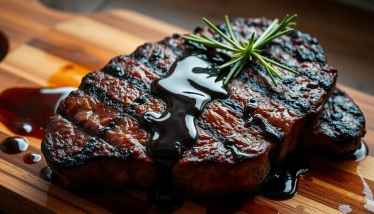 Grilled balsamic beef