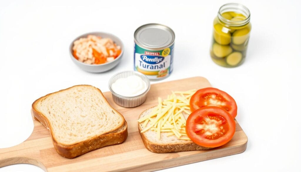 Ingredients for Homemade Tuna Melt