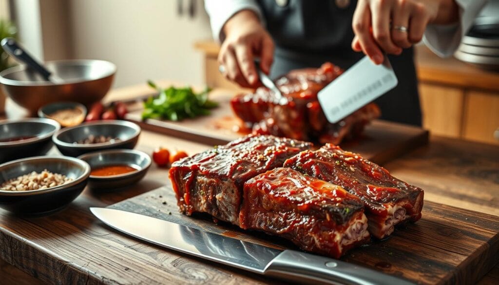 Korean BBQ Short Ribs Preparation
