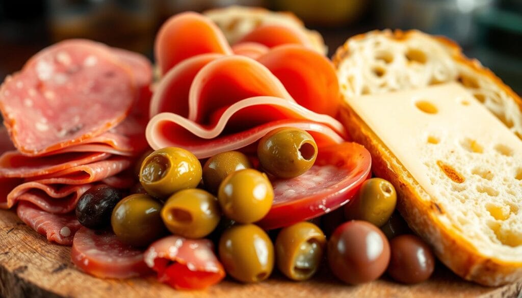 Muffuletta Sandwich Ingredients