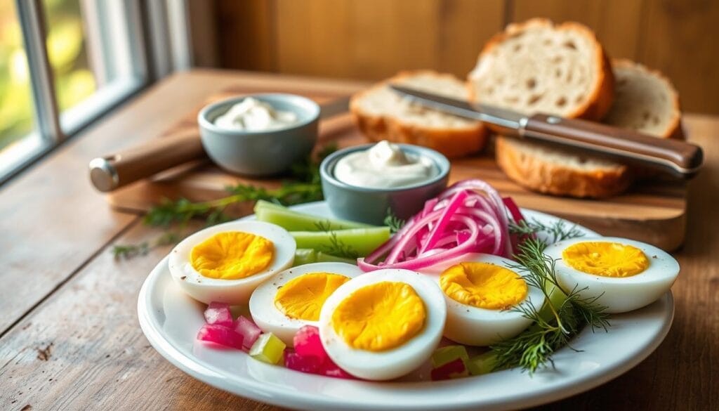 Pickled Egg Salad Sandwich Ingredients