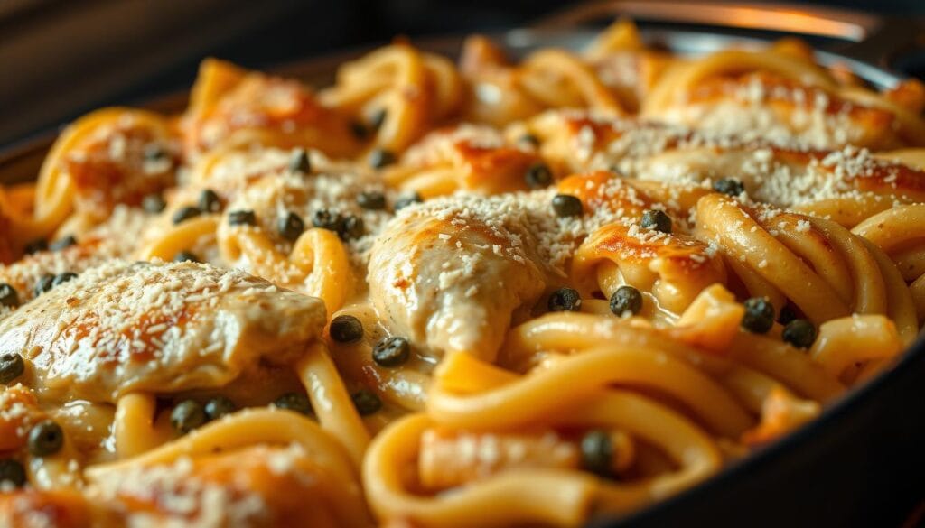 3 Reasons to Try Creamy Chicken Piccata Pasta Bake! creamy chicken piccata pasta bake