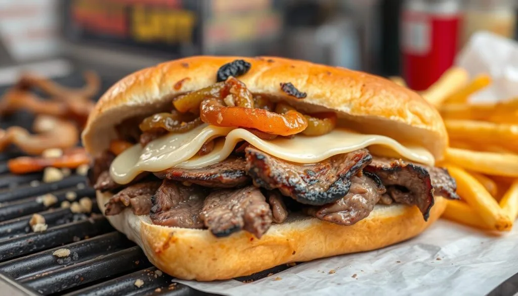 philly cheesesteak sandwich
