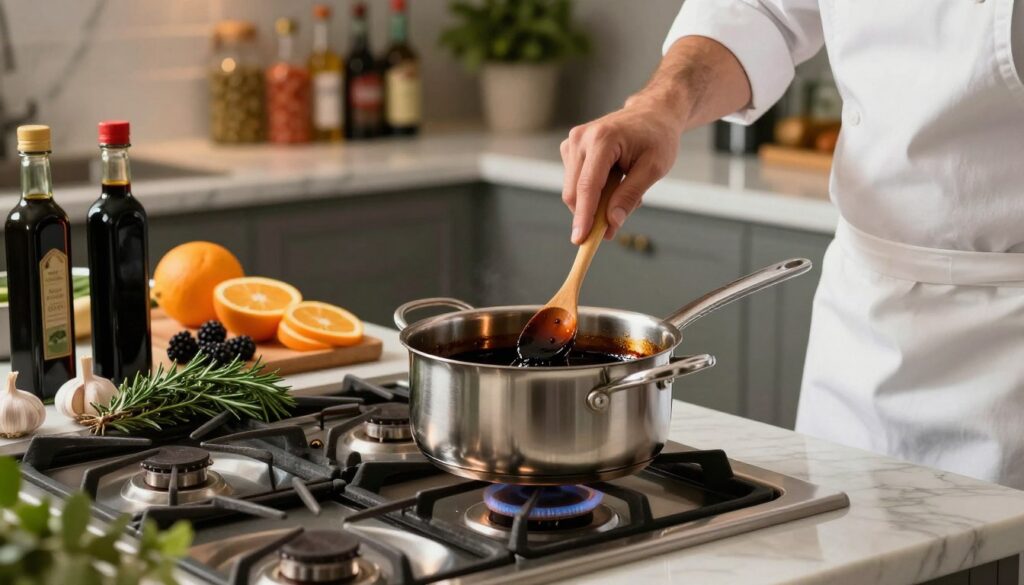 Balsamic Vinegar Glaze Preparation