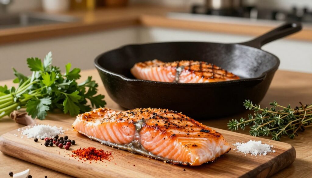Blackened Salmon Preparation Blackened Salmon Preparation