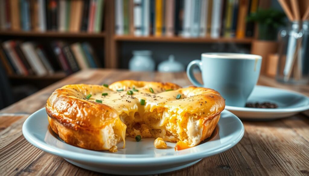 Easy Bagel and Cheese Bake Breakfast