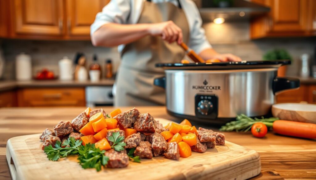 Easy Slow Cooker Beef Stew Preparation Easy Slow Cooker Beef Stew Preparation