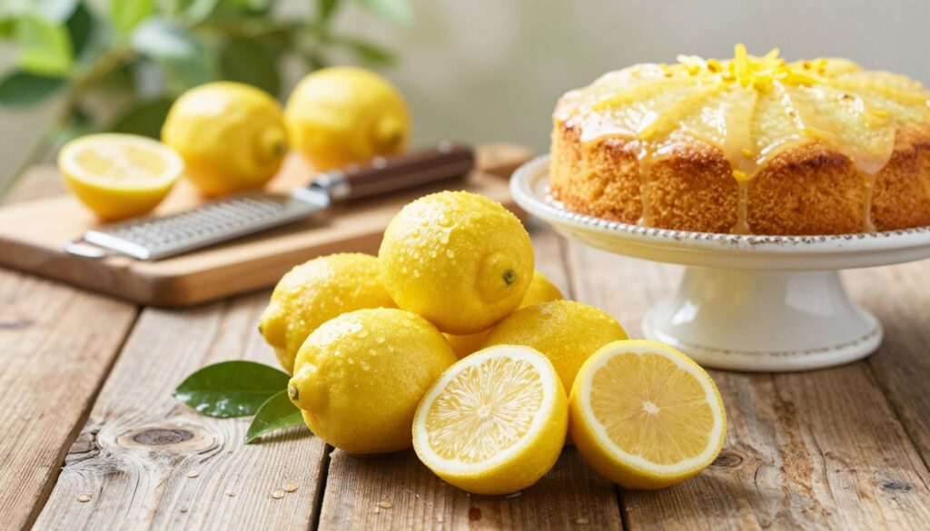 Fresh Lemons for Moist Lemon Cake