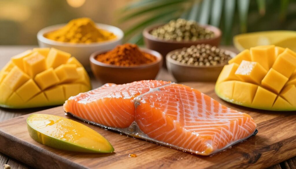 Fresh salmon for curry recipe Fresh salmon for curry recipe