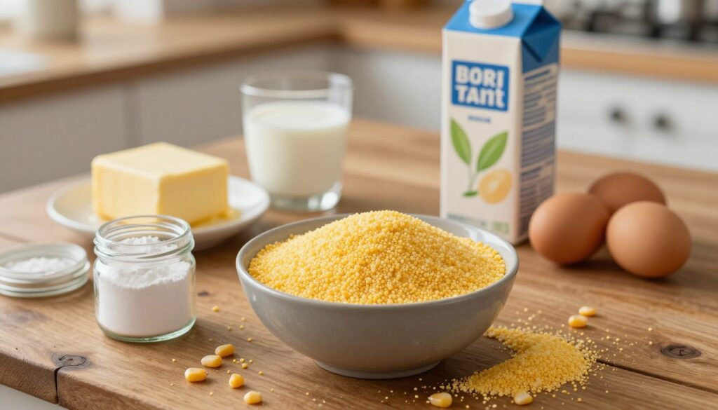 Ingredients for Easy Corn Cake Recipe