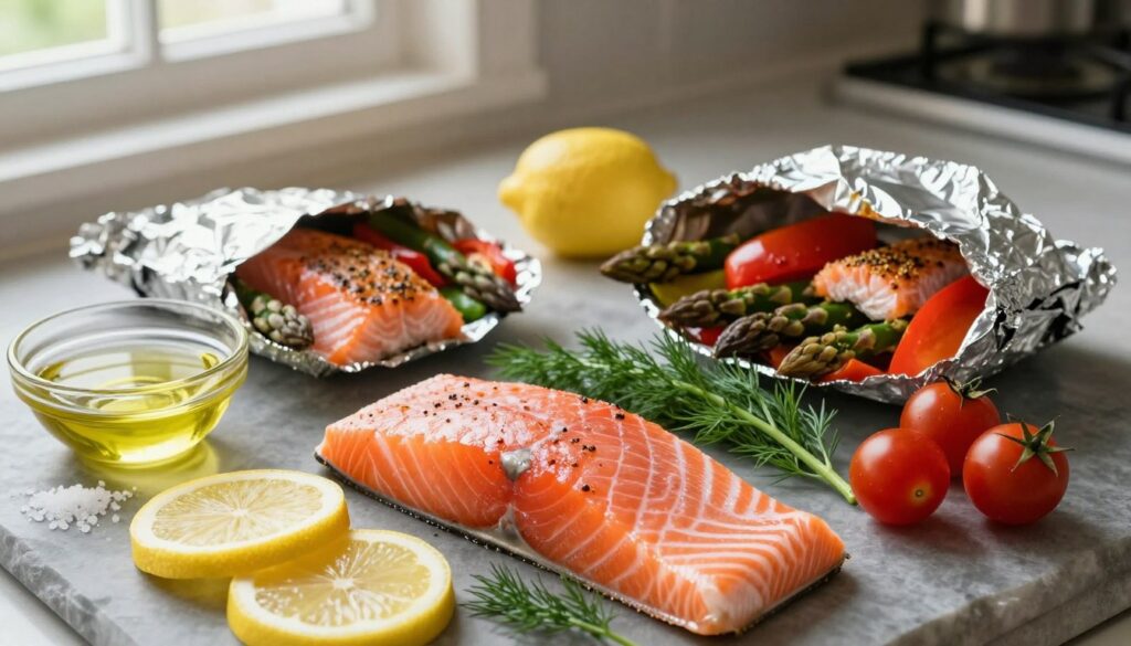 Salmon Foil Pack Ingredients Salmon Foil Pack Ingredients