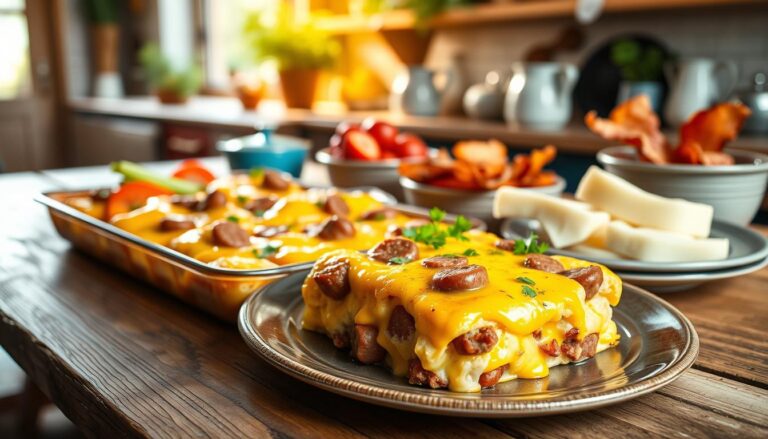 easy sausage strata