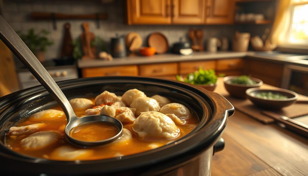 5 Easy Cheesy Slow Cooker Chicken and Dumplings Ideas slow cooker chicken and dumplings