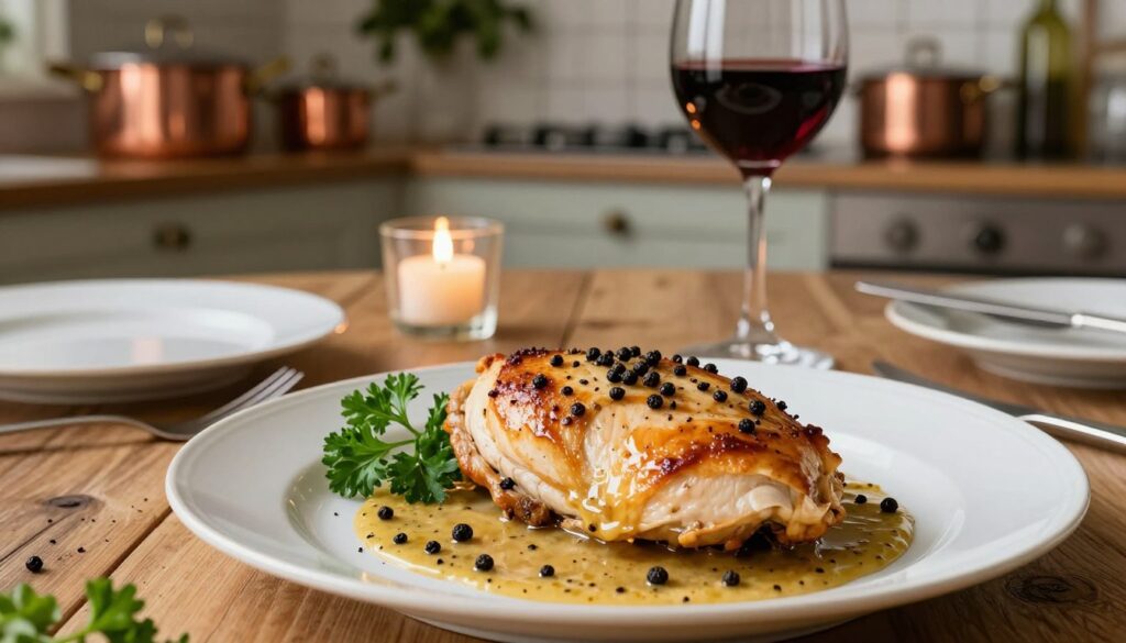 Chicken au Poivre French Cooking