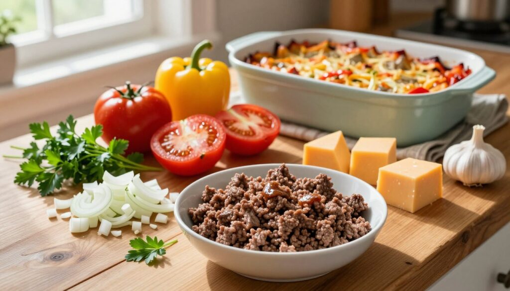 Ground Beef Casserole Ingredients