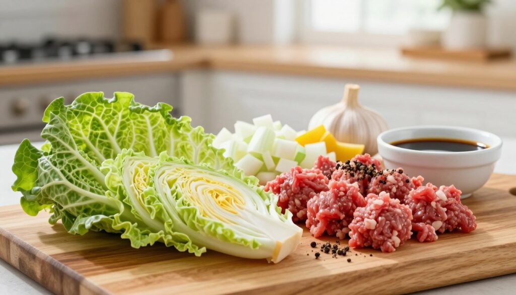 Ground Beef and Cabbage Skillet Ingredients Ground Beef and Cabbage Skillet Ingredients