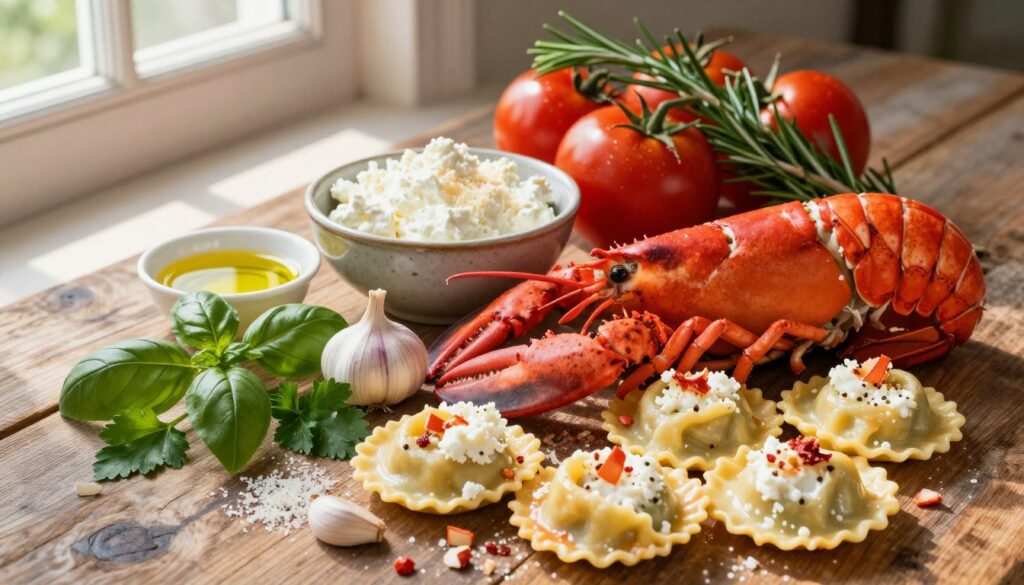 Lobster Ravioli Bake Ingredients