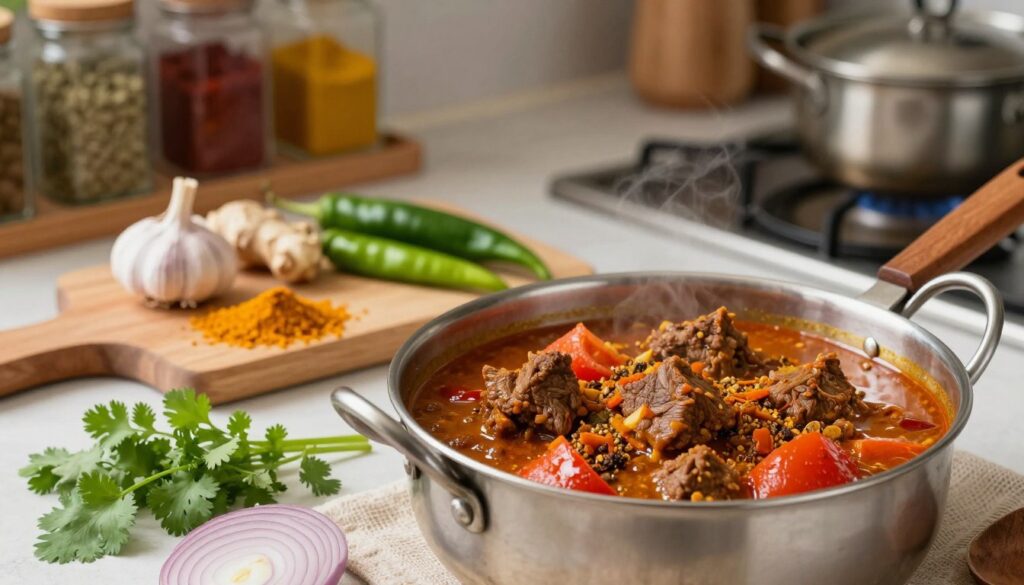 Preparing Authentic Pakistani Flavorful Beef Curry