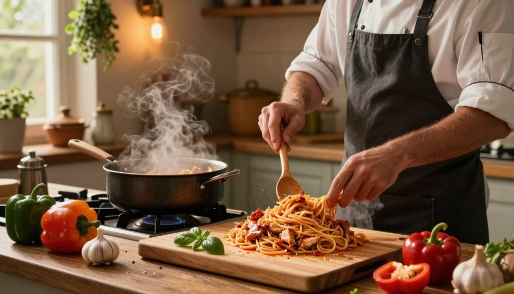 Savory Chicken Spaghetti Cooking Techniques