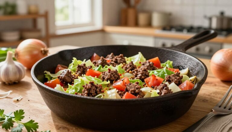 3 Quick Ground Beef and Cabbage Weeknight Dinners ground beef and cabbage