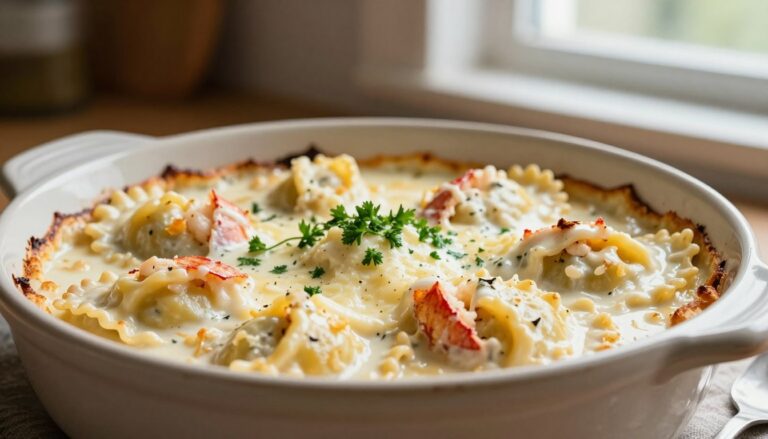 4 Cheesy Lobster Ravioli Bake Recipes lobster ravioli bake